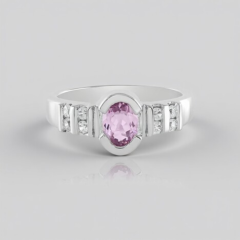 Anello in argento con Kunzite