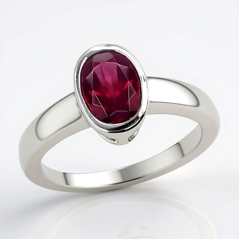 Anello in argento con Rodolite (MONOSONO COLLECTION)