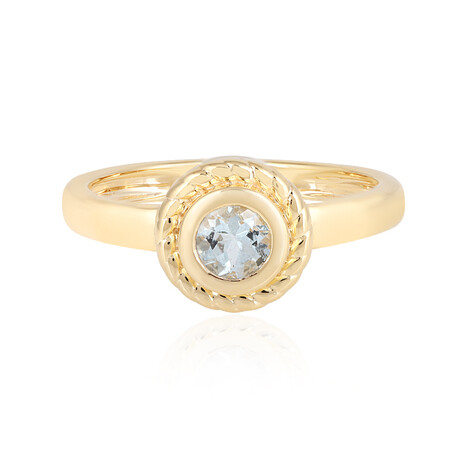 Anillo en plata con Aguamarina