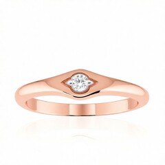 Anello in oro con Diamante IF (D) (Annette)