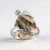 Anello in argento con Calcedonio Venus (Bali Barong)