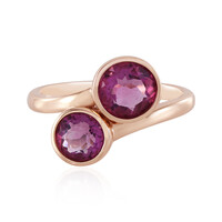 Anillo en oro con Fluorita rosa (KM by Juwelo)