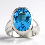 Anello in argento con Topazio Marambaia (Pallanova)
