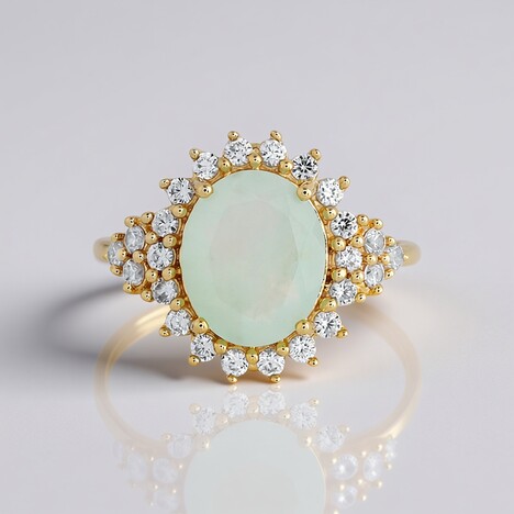 Anello in argento con Opale Paraiba