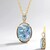 Collana in argento con Perla Mabe Peacock (Gems en Vogue)