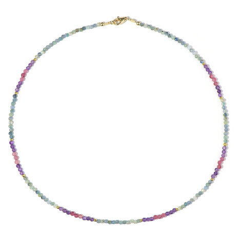 Edelstein-Silberhalskette (Riya)