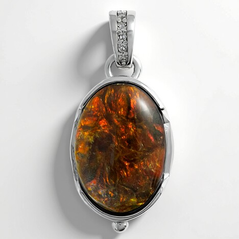Ciondolo in argento con Ammolite
