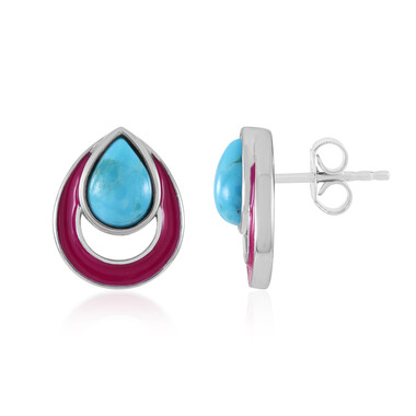 Orecchini in argento con Turchese Blu Mohave