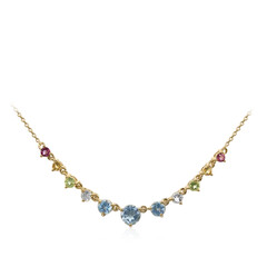 Collier en argent et Topaze bleu ciel