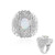 Anello in argento con Opale di Welo (de Melo)
