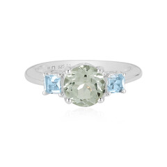 Anello in argento con Ametista Verde