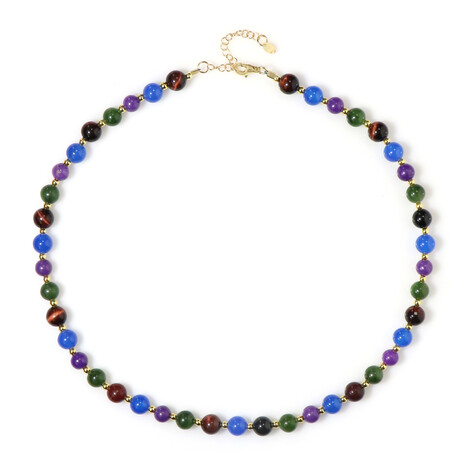 Zilveren halsketting met Canadese jade (Riya)