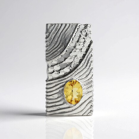 Ciondolo in argento con Berillo Giallo (SAELOCANA)