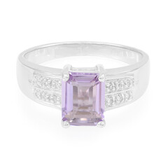 Bolivianischer Amethyst-Herren-Silberring