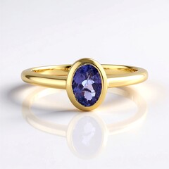 Anello in argento con Tanzanite (Adela Silber)