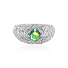 Zilveren ring met een Mezezo opaal (de Melo Essence)