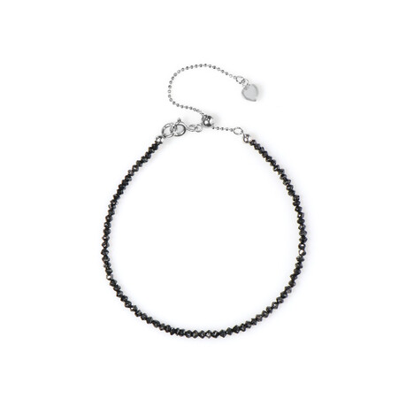 Black Diamond Silver Bracelet (Adela Silber)