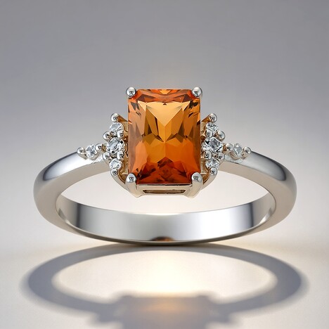 Anello in argento con Topazio Tepetate