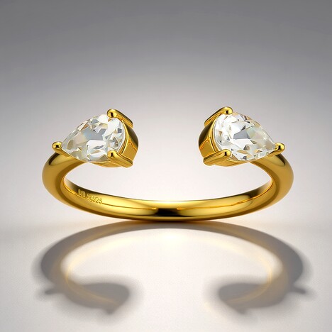 Bague en argent et Zircon