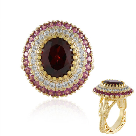 Anello in argento con Granato d’India (Dallas Prince Designs)