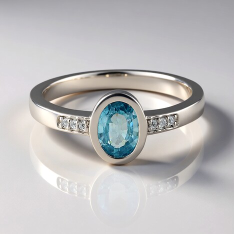 Anello in argento con Zircone Ratanakiri