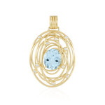 Ciondolo in argento con Topazio Blu Cielo (Ornaments by de Melo)