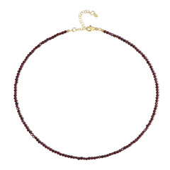 Collier en argent et Grenat du Mozambique