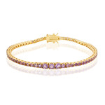 Zilveren armband met amethisten