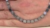 Collar en plata con Hematitas plateadas