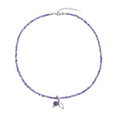 Amethyst-Silberhalskette