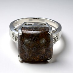 Anello in argento con Quarzo Dinosauro
