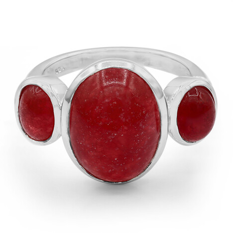 Zilveren ring met een jade