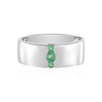 Anillo en plata con Esmeralda de Rusia (de Melo)