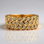 Anello in oro con Diamante Rose de France SI1 di Argyle (Annette)
