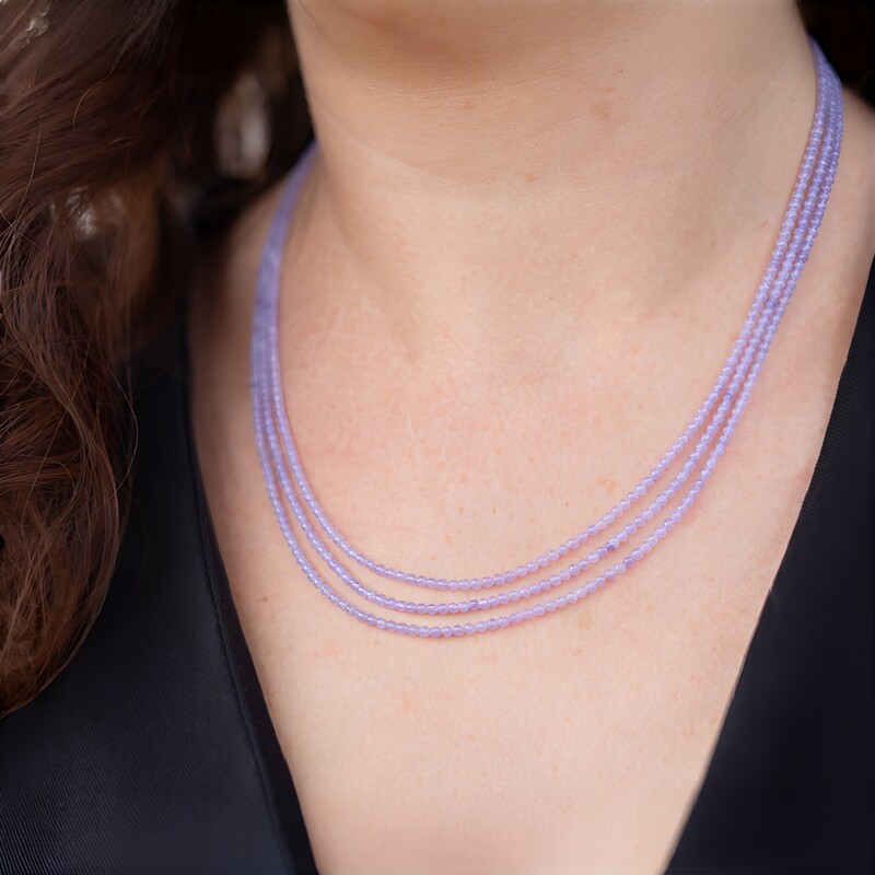 Tanzanite Silver Necklace