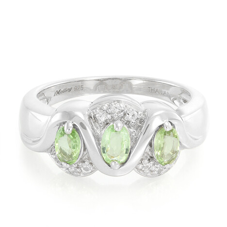 Anillo en plata con Turmalina Paraíba