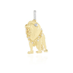 Zilveren hanger met citrienstenen