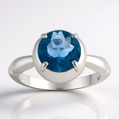 Anillo en plata con Fluorita de Braldu (Pallanova)