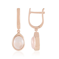 Boucles d'oreilles en argent et Quartz rose