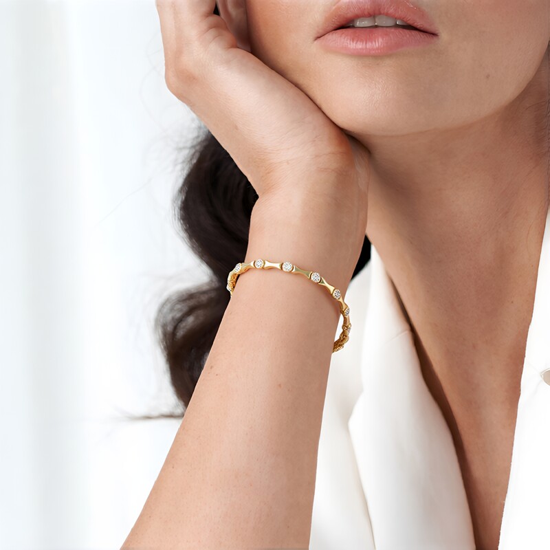 I2 Brown Diamond Silver Bracelet