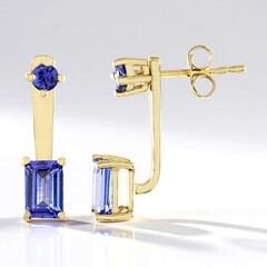 Orecchini in oro con Tanzanite AAA (de Melo Gold)