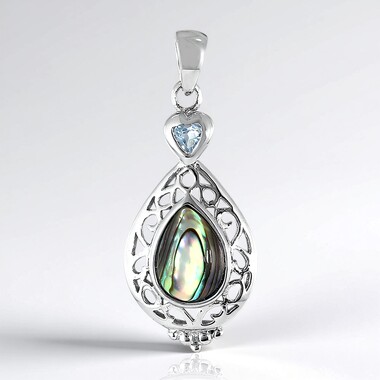 Ciondolo in argento con Conchiglia Abalone (Art of Nature)