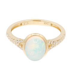 Bague en or et Opale Welo AAA (CIRARI)