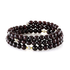 Bracciale in acciaio con Granato Mozambico (Riya)