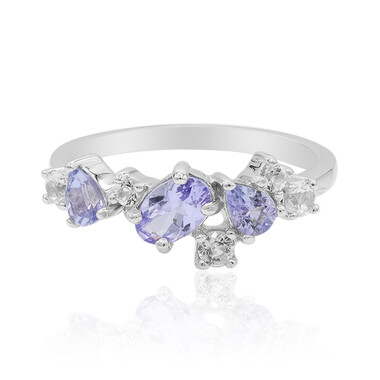Anillo en plata con Tanzanita