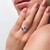 Bague en argent et Quartz mystique bleu (MONOSONO COLLECTION)