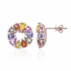 Orecchini in oro con Zaffiro Fancy (CIRARI)