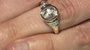 Bague en or et Quartz Herkimer (Amanda Adkins)