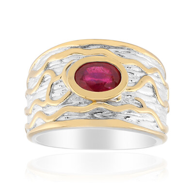 Anello in argento con Rubino Bemainty (MONOSONO COLLECTION)