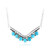 Collar en plata con Turquesa azul del Mohave Kingman (Jones Lee)